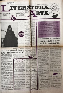 Literatura si Arta. Saptamanal al Uniunii Scriitorilor din Modova, nr. 3, 18 ianuarie 1990
