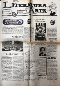 Literatura si Arta. Saptamanal al Uniunii Scriitorilor din Modova, nr. 7, 15 februarie 1990