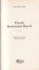 Louisa May Alcott - Fiicele doctorului March, 2 volume - Img 3