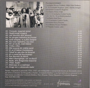 Maria Tanase - Muzica de colectie, volumul 15, partea a II-a - Img 2