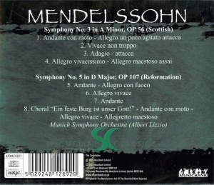 Mendelssohn – Symphony No.3 In A Minor, Op 56 (Scottish) Symphony No.5 In D Major, Op 107 (Reformation) - Img 2
