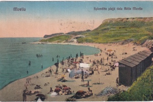 Movila. Splendita plaja dela Baile Movila (circulata 1927)