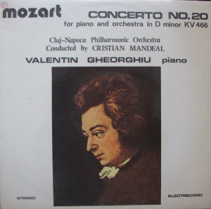 Mozart – Concerto No.20 For Piano And Orchestra In D Minor KV 466. Cluj-Napoca Philharmonic Orchestra, Conducted by Cristian Mandeal Piano Valentin Gheorghiu