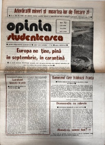 Opinia Studenteasca, nr. 32, iulie 1990