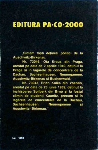 Ota Kraus - Fabrica mortii. O marturie despre Auschwitz - Img 2