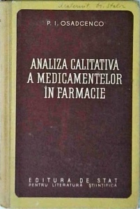 P. I. Osadcenco - Analiza calitativa a medicamentelor in farmacie