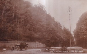 Pitesti. Parcul Trivalea. Rondul si Aleia Principala (necirculata)
