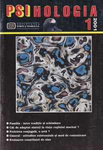 Psihologia, numarul 1, 2001