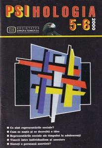 Psihologia, numarul 5 - 6, 2000