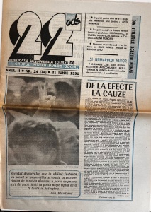 Revista 22, nr. 24, 21 iunie 1991