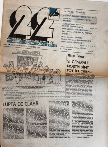 Revista 22, nr. 33, 25 august-septembrie 1991