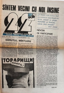 Revista 22, nr. 34, 1-8 septembrie 1991