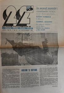 Revista 22, nr. 37, 22-29 septembrie 1991