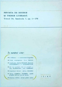 Revista de istorie si teorie literara. Ianuarie - Martie 1985 - Img 2