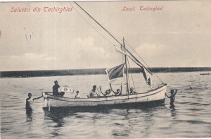 Salutari din Techirghiol. Lacul. Techirghiol (circulata 1910)