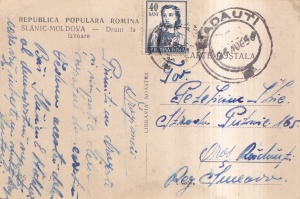 Slanic-Moldova - Drum la izvoare (circulata 1956) - Img 2