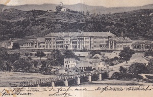 Suvenir din Campu-lung. Scoala Normala cu Flamanda (circulata 1909)
