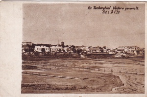 Techirghiol. Vedere generala (circulata 1947)