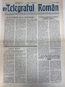 Telegraful roman, nr. 27-28, iunie 1983. Foaie religioasa editata de Arhiepiscopia Ortodoxa Romana a Sibiului