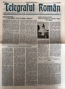 Telegraful roman, nr. 39-40/1989, 15 octombrie 1989. Foaie religioasa editata de Arhiepiscopia Ortodoxa Romana a Sibiului