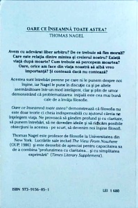 Thomas Nagel - Oare ce inseamna toate astea? O foarte scurta introducere in filosofie - Img 2