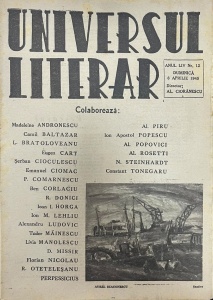 Universul Literar, anul LIV, nr. 12, 8 aprilie 1945