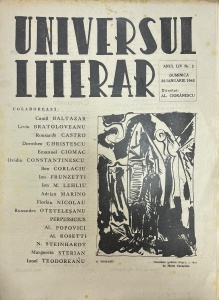 Universul Literar, anul LIV, nr. 2, 28 ianuarie 1945