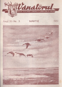 Vanatorul. Revista Asociatiei Generale a Vanatorilor din R.P.R. nr. 3, martie 1951