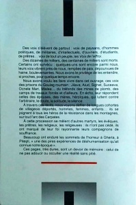 Voix de l'effroi. La Roumanie sous le communisme Recits et Temoignages - Img 2