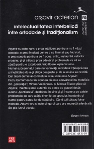 Arsavir Acterian - Intelectualitatea interbelica, intre ortodoxie si traditionalism - Img 2