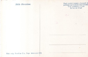 Baile Herculane. Podul Cerna (necirculata, 1938) - Img 2