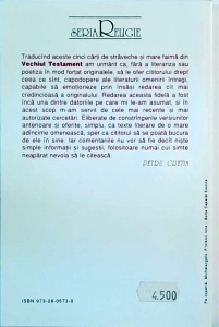 Cartea lui Iov. Ecleziastul. Cartea lui Iona. Cartea lui Ruth. Cantarea Cantarilor traduse si comentate de Petru Cretia - Img 2