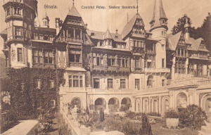 Castel Peles Sinaia. Vedere generala (circulata 1913)