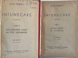 Cezar Petrescu - Intunecare, 2 volume (1943)