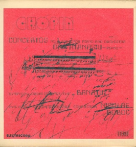 Chopin – Concertos No. 1 And 2 For Piano And Orchestra. Piano Dan Atanasiu, Symphony Orchestra of the Banatul Philharmonic in Timisoara, conductor Nicolae Boboc (doua viniluri)