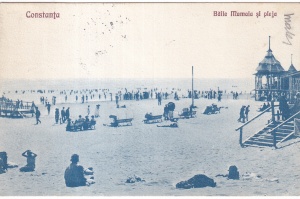 Constanta. Baile Mamaia si plaja (circulata 1928)