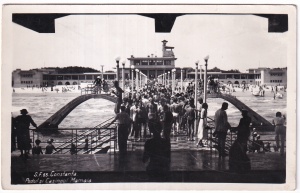 Constanta. Podul si Casinoul Mamaia (circulata 1938)