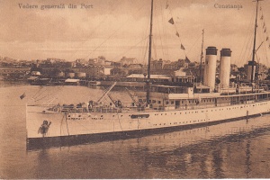 Constanta. Vedere generala din port (circulata 1915)