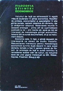 Daniel M. Hausman - Filozofia stiintei economice. Antologie - Img 2