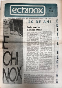 Echinox, nr. 7-8, 1988. Revista de Cultura a Studentilor de la Universitatea din Cluj