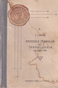 I. Lupas - Rascoala taranilor din Transilvania la anul 1784 (1934)