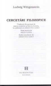 Ludwig Wittgenstein - Cercetari filozofice - Img 2