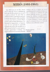 Mari pictori. Viata, sursele de inspiratie si opera. Joan Miro, nr. 105 - Img 2