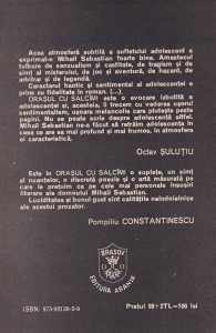 Mihail Sebastian - Orasul cu salcami. - Img 2