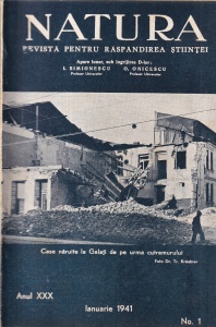 Natura. Revista pentru raspandirea stiintei, anul XXX, nr. 1, ianuarie 1941