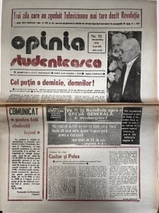 Opinia Studenteasca, nr. 52, decembrie 1990