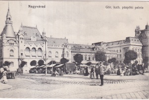 Oradea. Palatul Episcopal Greco-Catolic / Nagyvarad. Gör. kath. püspöki palota (circulata 1914)