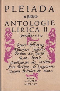 Pleiada. Antologie lirica II, partea a 2-a