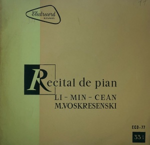 Recital de pian, piansti: Li-Min-Cean, Mihail Voskresenski.