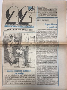 Revista 22, nr. 28, 27 iulie 1990